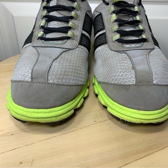 Footjoy Superlites Golf Sneakers Men's 10 w Gray Green Spikeless Shoes 58118 - Picture 6 of 14